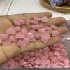 Ágata natural Piedra Ojo de Tigre encantador anillo de corazón de durazno cara de tambor horquilla anillo parche DIY accesorios de joyería de piedra desnuda