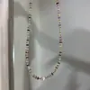 Collar Boho de Cuentas de Colores para Mujer, Gargantilla Vintage con Colgante de Estrella, Diseño de Nicho, Cadena Versátil para Clavícula para Superponer