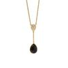 [12] Collar geométrico francés retro de concha ágata en forma de gota para mujer, cadena de clavícula simple ins, joyería transfronteriza