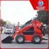 Neumático cargador compactador Skid Steer Multifuncional tracción en las cuatro ruedas Ingeniería agrícola Pala compactadora de ruedas en miniatura