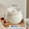 Panela de Cerâmica para Cozidos Lentos para Uma Pessoa, Panela de Cerâmica à Prova d'Água para Uso Doméstico, Pequena Panela de Cerâmica para Sopas, Pote de Cerâmica de Grau Alimentício