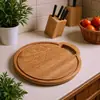 [Escolha Premium] Tábua de Corte para Bebê Frutas Tábua de Corte de Madeira Tábua de Corte Mini Prato Criativo Infantil Tábua de Corte