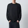 Sudadera con capucha casual de cuello redondo holgada para hombre, manga larga, estilo nuevo de primavera y otoño, ropa de hombre moderna, top tipo jersey versátil para hombre
