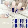 ZA branco cozimento-livre unha adesivo completo à prova d' água nail art patch sentido avançado simples vento unha polonês cola atacado