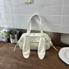 Shuai Mijia 2026 Verano Nuevo Bolso de Hombro Estilo Coreano Lindo con Orejas de Conejo para Mujer, Bolso Cruzado Elegante para el Día a Día, Moda de Nicho