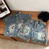 Traje de Mezclilla Retro Coreano para Niños Verano 2025 Nuevo Estilo Set de Dos Piezas de Mezclilla Suave con Dibujos Animados de Nezha para Niños
