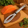 Raspador de Escamas de Peixe em Aço Inoxidável, Removedor de Escamas de Peixe Doméstico de Cozinha, Ferramenta Multifuncional para Remoção de Escamas de Peixe, Faca para Processamento de Frutos do Mar