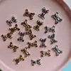 Oro Plateado Galvanizado Oso Violento Accesorios de Resina DIY Funda para Teléfono Adorno para el Cabello Pasador Taza Parche Decorativo Material