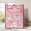 Manta de Franela de Dibujos Animados Transfronteriza para Niños Sanrio Manta de Impresión Digital Manta para las Cuatro Estaciones Manta para Aire Acondicionado Manta para la Hora del Almuerzo
