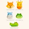 Punto Fabricante Serie Animales Jirafa Hipopótamo Cocodrilo Rana Zorro Plato de Papel Desechable Suministros para Fiestas Mayoreo