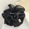 Goma para el pelo de tela de cuatro capas de color sólido estilo coreano con un tacto de alta gama, Cuerda elástica para coleta elegante y versátil que estiliza la cintura