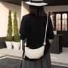 Bolso 2024 para Mujer Verano Bandolera Hombro Axila Bolso Cuerno Bolso Dumpling Nuevo Satén Chino Cuero Genuino Nicho Combinable Bolso para Mujer