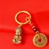 Estilo Étnico Chinês Liga de Metal Estátua de Buda Chaveiro Pingente Acessórios Pingente de Colar Metal Acessórios Decorativos Fabricante Atacado