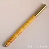 Pluma estilográfica de caoba, ébano, palisandro, pluma de artesanía de diseño simple y liso, bolígrafo de gel, regalo para estudiante, caja de regalo pequeña