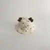 Sombrero de Bebé Qiunan 2026 Primavera Nuevo Estilo Ins Dibujo Animado Conejo Sombrero de Pescador para Niños y Niñas Sombrero de Cubo de Princesa para Bebé