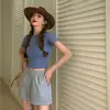 Shorts Casuais Femininos Soltos de Verão Calças de Pijama para Casa Emagrecedoras Cintura Alta Perna Larga Calças Esportivas Verde Fora de Uso