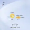 Puzuo Retenção Forte de Cor Ouro Brilhante 24K Acessórios DIY Botões de Roda Espaçadores Acessórios para Pulseira Colar Espaçadores para Artesanato Atacado
