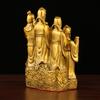 Estatua grande de Buda de cinco vías de latón con decoración de Dios de la Riqueza Estatua de cinco vías de Dios de la Riqueza de la Cornucopia Regalo de apertura de la tienda de la empresa