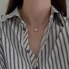 Shijia 2mm Extremamente Fino Bebê Painço Pérola Colar Feminino Luz Luxo Nicho Avançado Francês Clavícula Cadeia Único Bead Neck Cadeia
