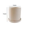 Vasos de Barro para Flores de Cerâmica de Média Temperatura Queimados Simplesmente Podem Ser Coloridos e Pintados por DIY, Absorvem Água e Controlam Raízes, Vasos de Cerâmica Grossa para Plantas Verdes