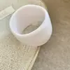 Pulsera Ancha de Resina Irregular, Estilo Europeo y Americano de Moda, Versátil, Pulsera Sencilla, Diseño de Nicho, Joyería Retro Exagerada