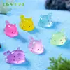 Novo produto transfronteiriço: Coelhinho do mar que brilha no escuro, acessórios de decoração DIY com tema de praia, ornamentos em miniatura para paisagem de mesa