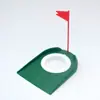 Placa de putter de golf desmontable entrenador de putter interior exterior placa de bandera verde bandera agujero para pelota de plástico