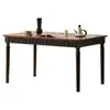 Juego de Mesa y Sillas de Comedor Rectangular Retro de Madera Maciza Estilo Francés y Americano para Apartamentos Pequeños, Mesa de Comedor Rectangular Estilo Antiguo para el Hogar
