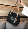 Nova Bolsa de Lona da Moda Grande Capacidade Compras Ombro Bolsa Feminina Bolsa Grande Moderna Moderna Mamãe Mão Tote Bag para Mulheres