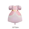 Balões de Aniversário Castelo dos Sonhos Carruagem de Abóbora Vestido de Princesa Desenho Animado Fofo Decoração de Festa de Aniversário Balões de Filme de Alumínio
