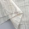 Algodón Burbuja Cuadros Arrugado Algodón Liso Rayas Tela de Moda Estilo Fresco Tela Saro Jacquard para Camisa