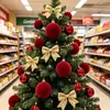 Decoraciones Navideñas para Supermercados: Esferas Navideñas de Terciopelo con Cisnes, Bolas Grandes Colgantes para Escaleras de Hotel, Techos de Vestíbulo y Decoraciones de Árbol de Navidad