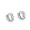 Pendientes de Plata de Ley S925 Flor de Coche Rombo 2025 Nueva Moda Simple Elegante Pendientes de Lujo Accesibles Transfronterizos Europeos y Americanos