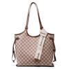 Bolsa de Hombro Grande con Estampado Vintage de Gran Capacidad para Mujer Nueva Moda de Nicho 2025 Primavera y Verano Versátil para el Trabajo de Alta Calidad