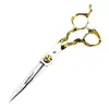 Tesoura de Cabeleireiro Naipson com Cabo de Raiz Semi-Dourado de 6,0 polegadas, Tesoura de Corte de Cabelo, Tesoura Reta, Tesoura de Franja, Tesoura de Desbaste