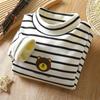 Roupa Térmica de Peça Única com Gola Alta, Espessada, Forrada com Fleece para Outono e Inverno Infantil - Blusa de Manga Longa para Meninos, Meninas, Bebês