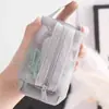Bolsa de Malla Transparente para Almacenamiento Billetera para Monedas Portallaves Nylon Portátil Almacenamiento de Juguetes Cosméticos Portatarjetas de Autobús