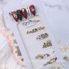 Decorações para Unhas Atacado, Diamantes de Formato Irregular, Diamantes Trapezoidais AB, 6 Especificações, Pacote Cartão, Diamantes para Unhas, Diamantes Gota d'Água, Diamantes de Cristal