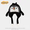 Gorro de Protección para Orejas de Niño para Otoño e Invierno, Lindo y Adorable Gorro de Lana Tejida para Bebé con Diseño de Pingüino Pequeño que Chilla, Cálido y a Prueba de Viento