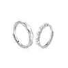 Anel de casal um par de anéis masculinos e femininos simples moda temperamento coreano anel de zircônia coroa anel de diamante de simulação aberto para casamento