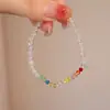 Pulseira Arco-Íris de Cristal Branco Natural Atacado, Pulseira de Cristal Simples de Alta Qualidade, Cores Vibrantes, Moderna e Elegante