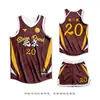 Traje de uniforme de baloncesto masculino personalizado estudiante verano secado rápido equipo de juego uniforme pedido camiseta de entrenamiento deportivo americano personalización