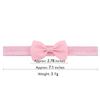 Diadema Infantil de Color Sólido con Lazo de Venta Caliente Transfronteriza Diadema para Bebé de Color Caramelo Accesorio para el Cabello de Cinta Acanalada Nudo Plano 644