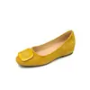Sapatos Planos com Fivela Quadrada Aumenta-Altura 5CM e Bico Redondo para Mulheres, Novo Estilo Francês Outono 2026 Sapatos Quentes Forrados com Lã Suede e Pelo
