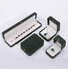 Fabricante de origen Hebilla dorada Caja de anillo redonda de terciopelo Colgante de pulsera Caja de embalaje de joyería Joyería Collar Caja de joyería