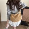 Bolsa Dumpling Estilo Preguiçoso Estilo Japonês Bolsa Transversal Moderna Versátil Bolsa de Ombro Feminina Ins Estudante Aula Fitness Bolsa Dumpling