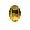 Broca de garra de cristal oval em forma de ovo de cristal de vidro furadeira costurada à mão material para acessórios de vestido de noiva acessórios de cabelo