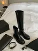 Botas de montar de cuero para mujer, desmontables, de doble uso, con hebilla de cinturón, caña alta, largas, adelgazantes, de suela gruesa, botas Martin para motocicleta