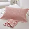 Un Par de Fundas de Almohada de Felpa de Algodón para Hombres, Anti-Grasa de Cabeza, Gasa de Algodón Puro, Fundas de Almohada Antiguas, Fundas de Almohada Antideslizantes y que no se caen