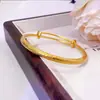 Pulsera de Empuje y Tirón Xiangyun Cinco Bendiciones de Oro Arena Vietnamita, Pulsera de Lujo Ligero para Mujer Chapada en Cobre Dorado, Joyería de Estilo Étnico con Diseño Vintage